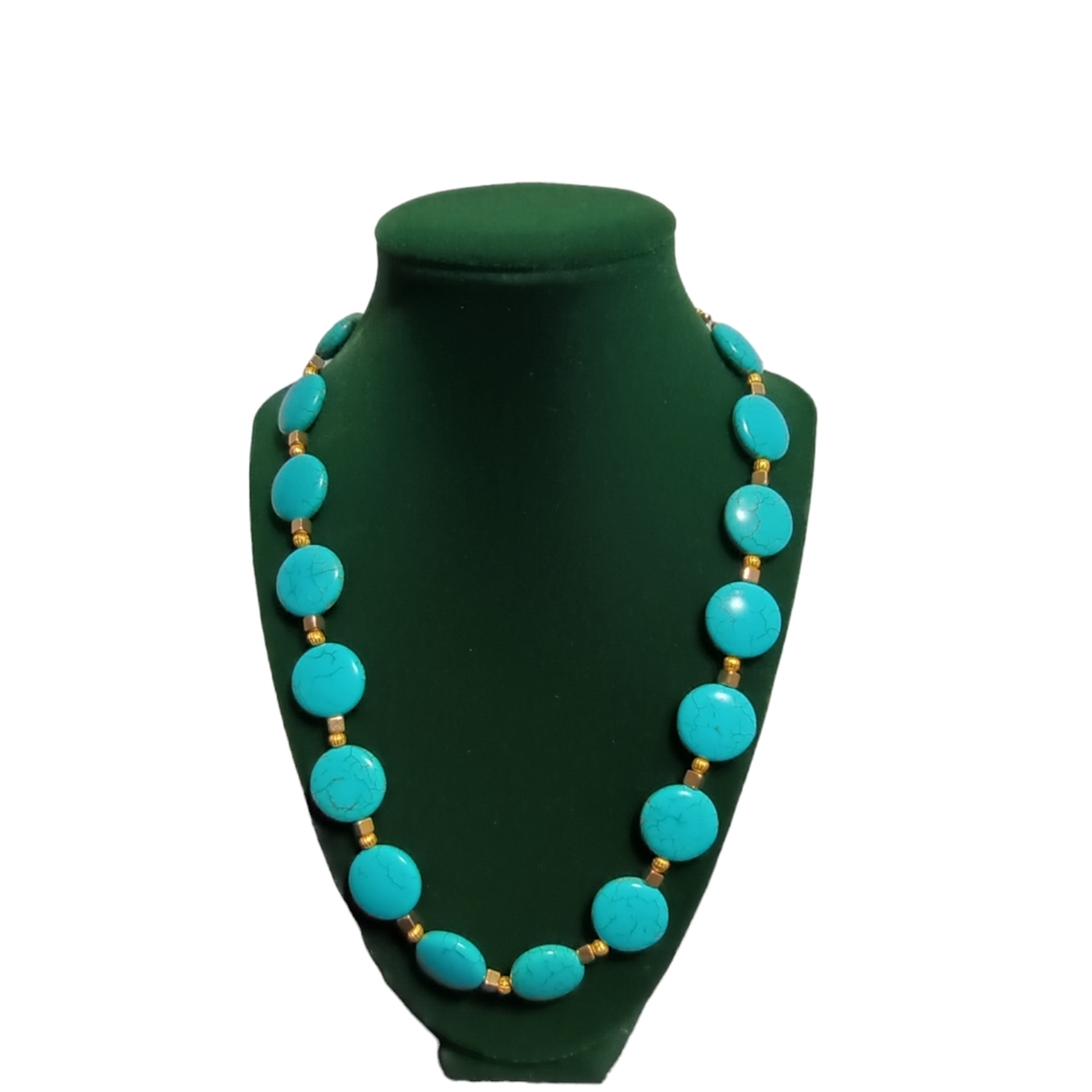 Faux Turquoise Necklace
